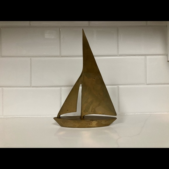 Vintage Other - Brass Sailboat